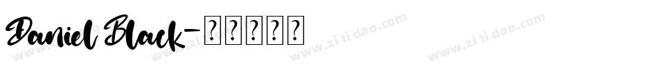 Daniel Black字体转换
